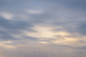 Fototapeta premium Overcast sky background with clouds