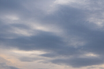 Fototapeta premium Overcast sky background with clouds