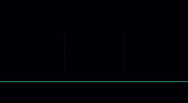 Futuristic digital interface with glowing green lines, high-tech data scanning animation, abstract technology background for cybersecurity and coding