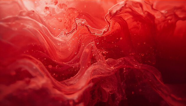 Churning red liquid abstract background
