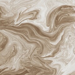 Obraz premium Swirling beige and white abstract pattern resembling marble or stone texture