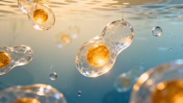 Cellular structures in liquid