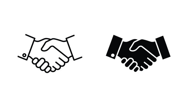 Business partnership handshake agreement symbol representing collaboration and trust