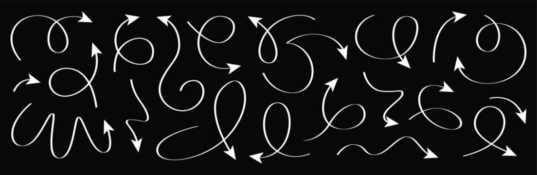 Minimalist abstract flow arrows and loops design