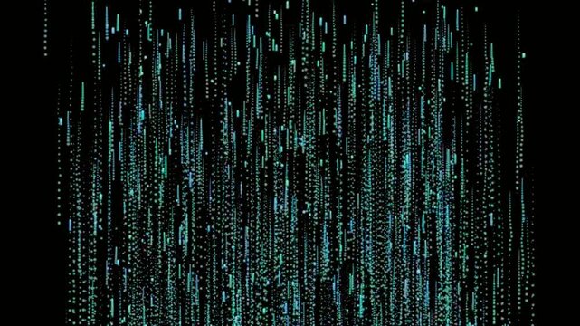 Dramatic 4K Stock Video of High-Speed Fiber Optics and Light Spots Loop