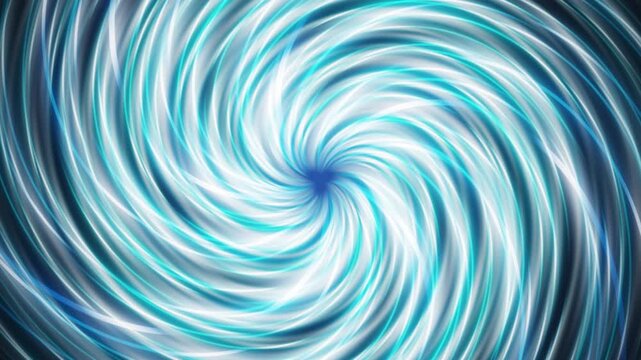 Abstract blue glowing spiral vortex animation continuous swirling energy background