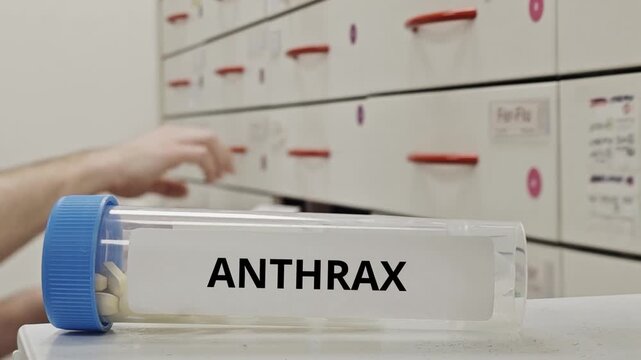 ANTHRAX treatment tablets used to eliminate bacillus anthracis infection