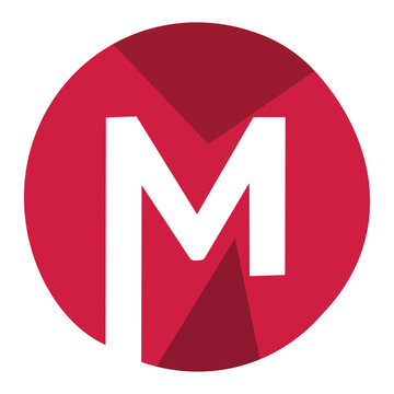 M letter m icon m logo design 
