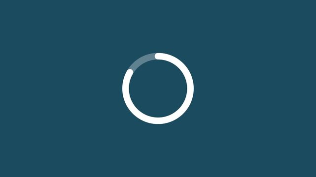 Circle loading animation Beautiful Circle Loading icon animation on transparent background. 4k animation video