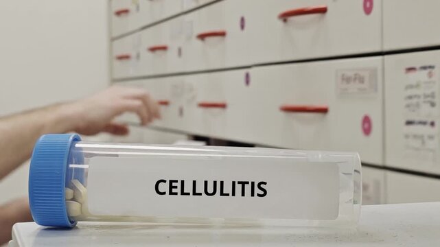 CELLULITIS treatment tablets used to treat bacterial skin infection and reduce inflammation