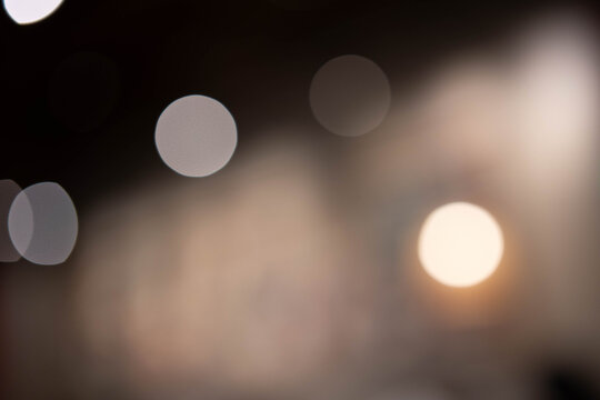 Abstract blurred lights creating a dreamy atmosphere.