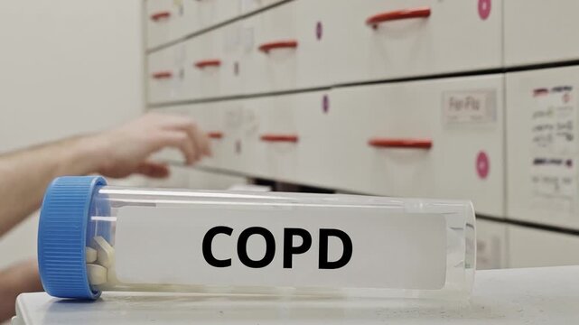 COPD treatment tablets used to manage chronic obstructive pulmonary disease and airflow limitation