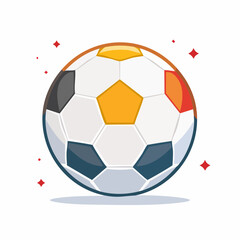 Fototapeta premium Stylized Soccer Ball Illustration