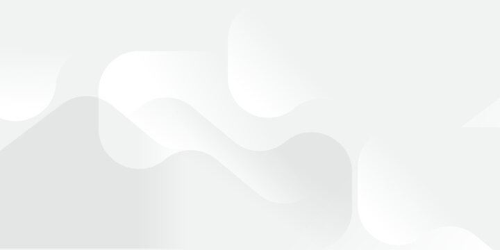 Light grey abstract rounded square shapes with flowing waves background for clean modern corporate banner, technology presentation or website design