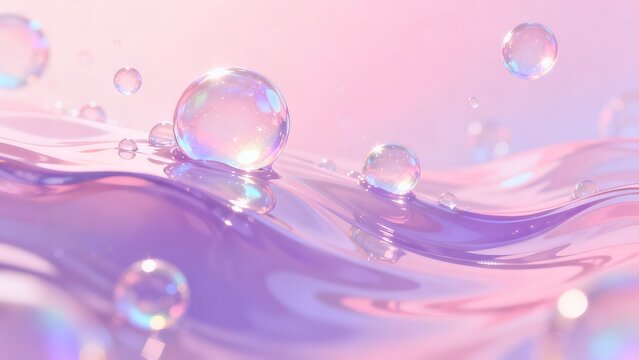 Bubbles on liquid surface