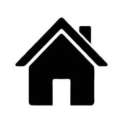 Fototapeta premium Minimalist house icon vector illustration isolated on white background