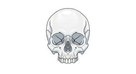 Human Skull Illustration Close Up. © Mbeji