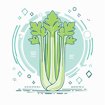 Celery Stalk Illustration
