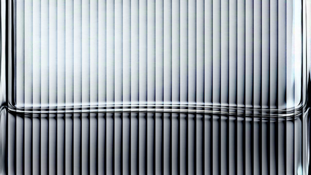 Abstract blue metal texture background with industrial steel, silver corrugated lines and striped metallic surface design