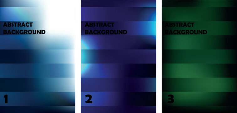 abstract blue background set