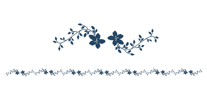 Vector ornamental flower border