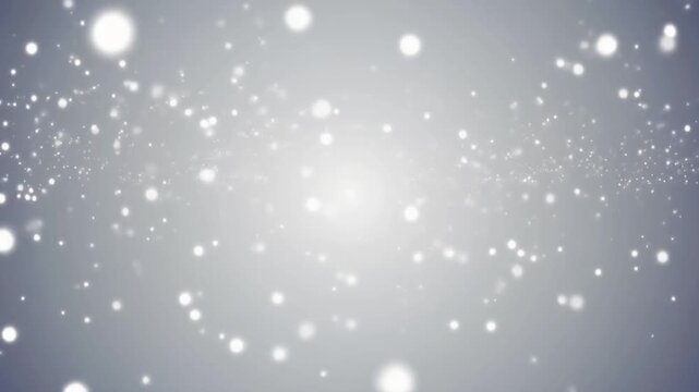 subtle floating light particles on neutral gradient background, empty central area for copy space, slow motion, ultra realistic, 4k, 5 seconds, stable footage, clean background, no logo