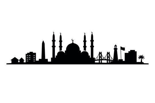 Conakry Skyline Silhouette - Guinea West Africa
