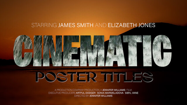 Unique Cut Out Cinema Poster Titles