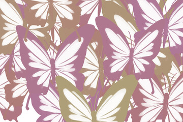 Fototapeta premium seamless butterfly pattern