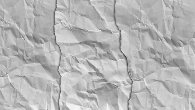 Closeup crumpled paper texture footage