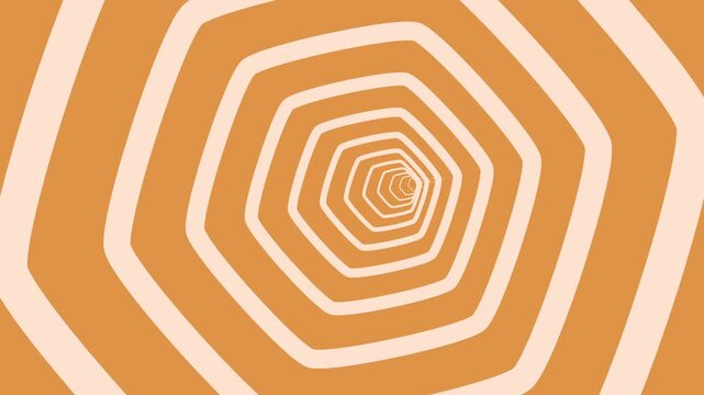 Orange geometric tunnel footage