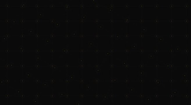 Minimalist digital grid background with subtle flickering dots, dark tech aesthetic motion graphic, clean geometric pattern for overlay