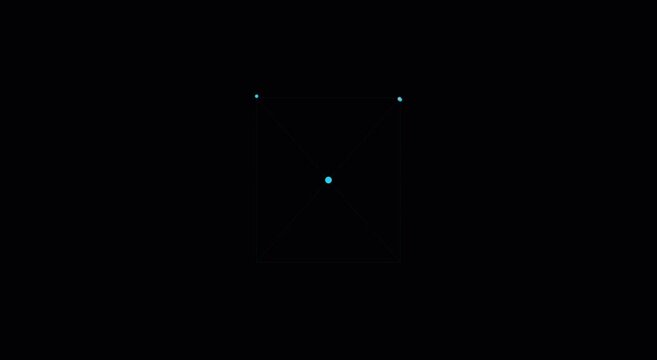 Minimalist digital connection node abstract motion animation background