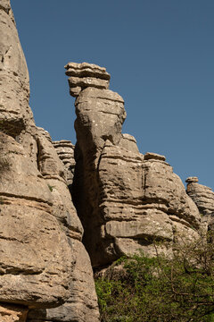 Rocas erosionadas en El Torcal de Antequera