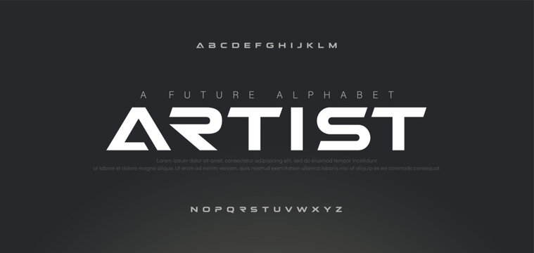 Sport Modern Future Bold Alphabet Font. Typography urban style fonts for technology, digital, movie logo bold style. vector illustration