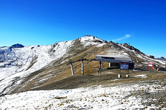 Austrian Alps - view from the path to the Greitspitze peak near Ischgl