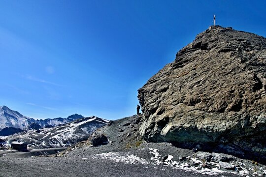 Austrian Alps - view from the path to the Greitspitze peak near Ischgl