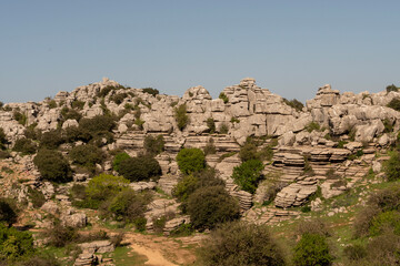 Fototapeta premium Paisaje kárstico en El Torcal de Antequera