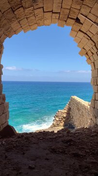 Azure transparent water sea, beach Blue Lagoon Comino Malta.