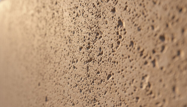 Bush hammered limestone architectural texture with rough pockmarked surface