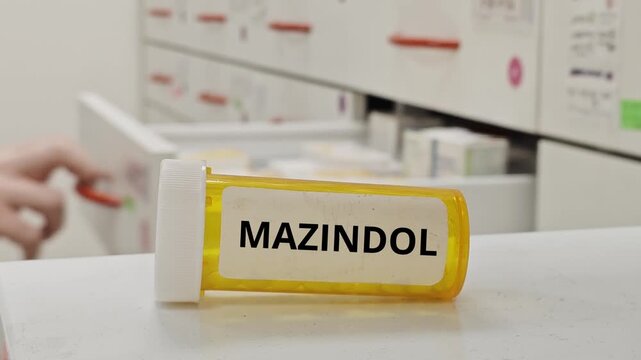 MAZINDOL tablets used for weight loss and appetite suppression a sympathomimetic agent