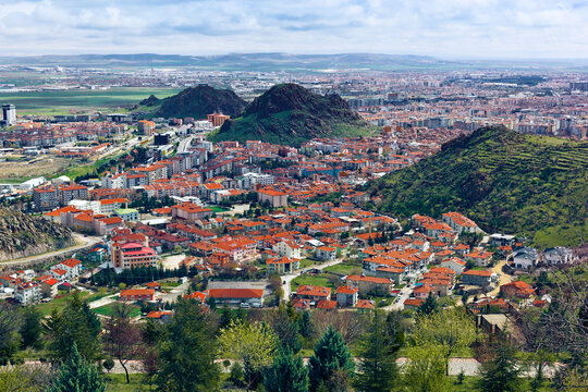 Afyonkarahisar - genaral city view. Afyonkarahisar Province, Turkey 
