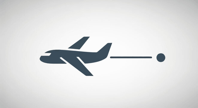 Airplane Towing with Rope Attached.