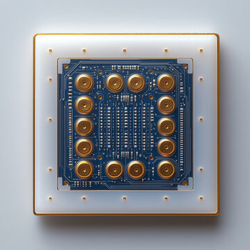 Haptic Feedback Piezoelectric Actuator Array on White Ceramic Substrate