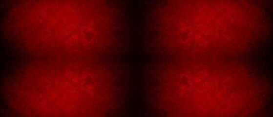 Captivating abstract dark red grunge textured background featuring a striking symmetrical shadowy gradient pattern © Arslan