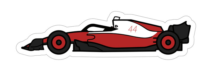 Fototapeta premium Race cars sticker vectors