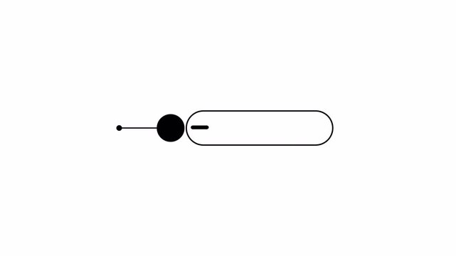 modern rounded callout title element animation on white background, rounded callout for title or presentation.