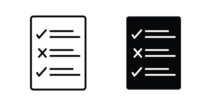 Guidelines icon pack in line art and flat design style