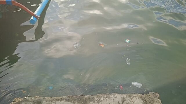 Plastic Waste and Environmental Pollution on a Beach in Banyuwangi, Indonesia.
