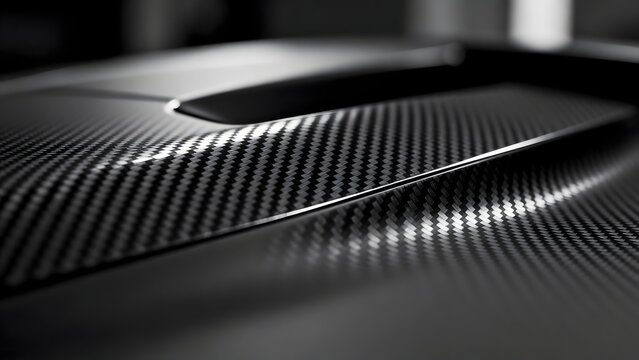 Closeup of carbon fiber texture
